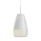 Besa Lighting Abu 12 Cord Pendant, White/Glitter, Satin Nickel Finish, 1x9W LED 1JT-ABU12WH-LED-SN - alternate 1